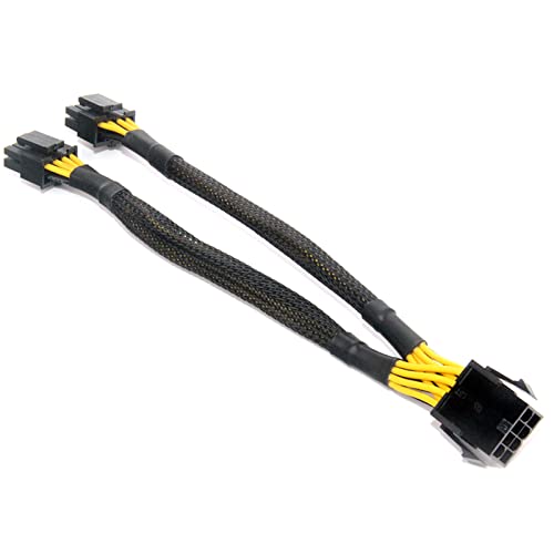 CPU Kabel 8-polige Buchse Auf PCIe 2 X 8-poliger (4+4) Stecker Netzteilleitung Y Splitterkabel Für Computer Motherboards 20 Cm Miner CPU Netzteil Y Splitterkabel von BEBIKR