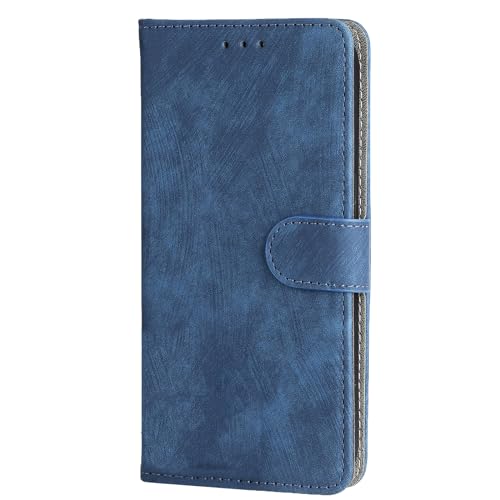 BEEJTUNY Leder Handyhülle für Ulefone Note 19, Hülle Geldbörse mit RFID Schutz, Magnetische Passform Schutzhülle, Integrierte TPU Cover Case.Blau von BEEJTUNY