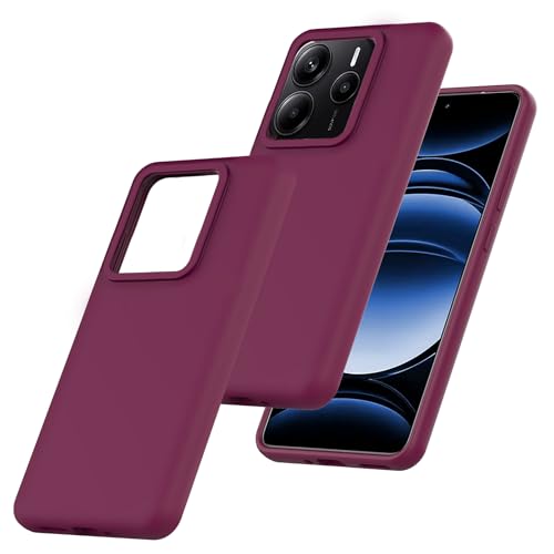 BEEJTUNY Silikonhülle für Xiaomi Redmi Note 14 5G Case, Bumper Handyhülle mit Silicone, Anti-Fingerabdruck, Anti-Verblassen, Ultralight Schutzhülle. Pflaumenrot BEEJTUNY Silikonhülle für Xiaomi Redmi Note 14 5G Case, Bumper Handyhülle mit Silicone, Anti-Fingerabdruck, Anti-Verblassen, Ultralight Schutzhülle. Pflaumenrot von BEEJTUNY