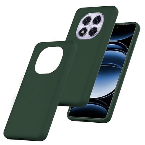 BEEJTUNY Silikonhülle für Xiaomi Redmi Note 14 Pro 5G Case, Bumper Handyhülle mit Silicone, Anti-Fingerabdruck, Anti-Verblassen, Ultralight Schutzhülle..Grün von BEEJTUNY