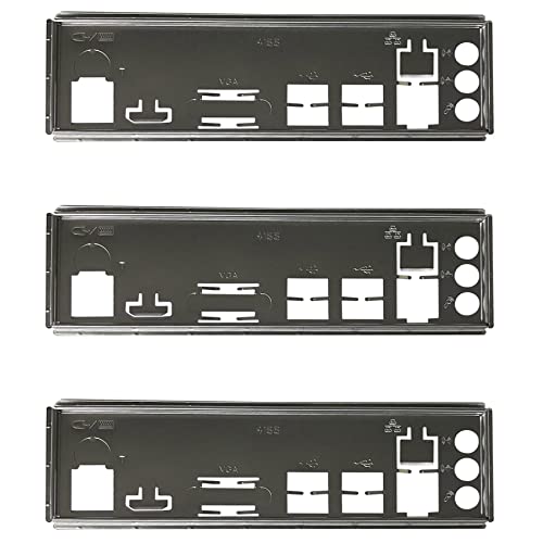 BEEOFICEPENG 3 x Rückplatte für I/O-Schild für B250C B75 12USB B75 8 USB-Halterung für Io-Deflektor für Bergbau-Motherboard von BEEOFICEPENG