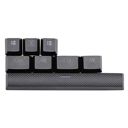 BEEOFICEPENG PBT Tastenkappen für K65 K70 K95 für G710 + mechanische Tastatur, hintergrundbeleuchtete Tastenkappen für Cherry MX (schwarz) von BEEOFICEPENG