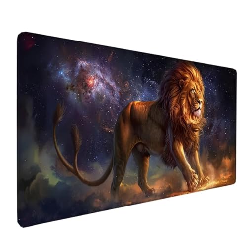 BEIJUYHU Large XXL Mouse Pad 700x300x3mm - Mauspad Desk Mat - Gaming Mat Pad - Improved Precision and Speed - Rubber Base for Stable Grip on Smooth Surfaces - Table Pad Gelb Sternenhimmel 6-2 von BEIJUYHU