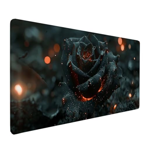 Gaming Mauspad, Mousepad XXL, Mauspad 800x400x3mm, Maus Pad Schreibtisch Protector Matte mit Anti-Rutsch Basis, Mouse Pad wasserdicht und langlebig für Gaming, Büro, Zuhause - Schwarz Anlage 9-3 von BEIJUYHU