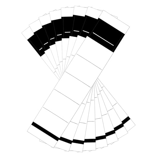 100 Stück Ordner Etiketten Selbstklebend Schmal Ordnerrücken Aufkleber Weiß Ordner Rückenschilder Selbstklebend 3.6 * 19cm für 5 cm Schmale Ordner von BEIMEIII