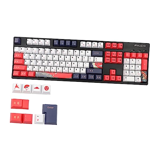 BELLIFFY 1 Satz 113 Stück Tastenkappe Tastatur-Dekor Zubehör für mechanische Tastaturen die Büroeinrichtung Bürodekoration Tastatur mechanisch Tastaturschutz Tastaturkappen pbt von BELLIFFY