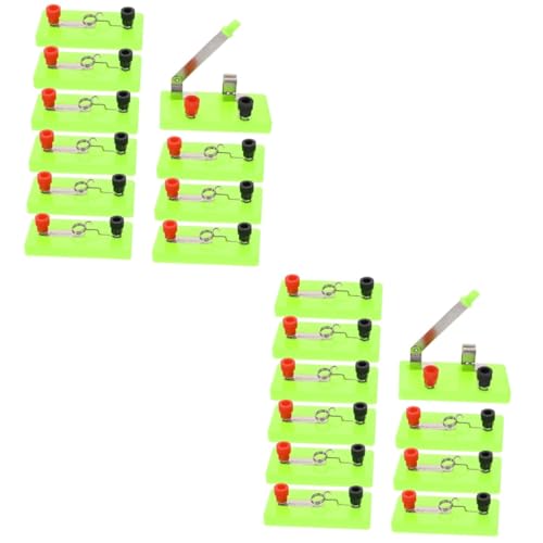 BELLIFFY 20 Stk Lampenhalter summercem lamp holder physikalische Lichtbasis Schraub-Wandaufhänger zum Aufkleben glühbirnen physikalischer Lampensockel leichte Basis Lernhilfen Plastik Green von BELLIFFY