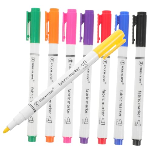 BELLIFFY 8st Graffiti-stift Zum Ausmalen Kleidung Stoff Stift Wäschemarker Stoffmarker Für Schuhe Kleidermalstift Tragbarer Graffiti-marker Stoffmarkierungsstift Leinwandmarker Plastik Weiß von BELLIFFY