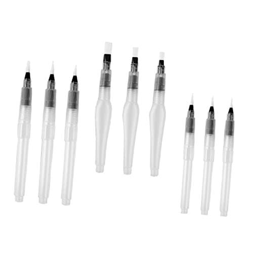 BELLIFFY 9St Bürste creative creatim brushpenset Malerei-Zubehör handarbeiten aquarell wasserpinsel aquarell kalligraphie stift schreiblernbleistift Handmalpinsel Bleistift malen Plastik von BELLIFFY