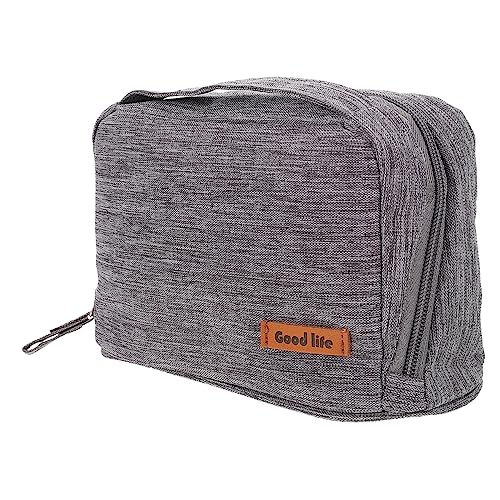 BELLIFFY Aufbewahrungstasche Für Datenkabel Powerbank Reisehandtasche Tasche Der Kreativen Linie Digitale Packtasche Professionelle Datenleitungstasche Kleine Tragetasche Grey Polyester von BELLIFFY