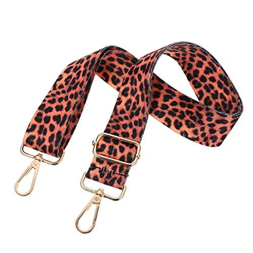 BELLIFFY Leopardenmuster Gurt Taschengurt Taschenzubehör Taschengurt Bag Extender Geldbörsen Silberkettengürtel Damen Geldbörse Tasche DIY Gurt Gurte Für Taschen Nylon von BELLIFFY