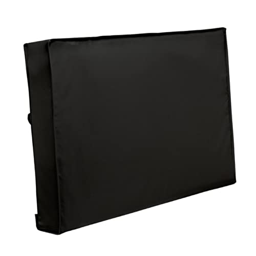 BELLIFFY Outdoor-TV-Abdeckung Abdeckung für Flachbildfernseher TV-Abdeckungsschutz TV-Cover-Haut Outdoor Fernseher Abdeckung TV Abdeckung für den Außenbereich Wetterfeste TV-Abdeckung Black von BELLIFFY