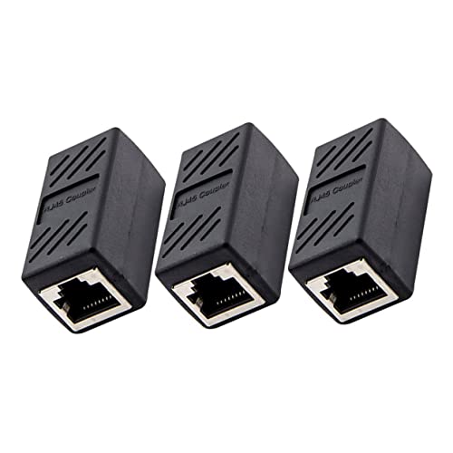 BELLIFFY RJ45 Ethernet Kupplung Weiblich Zu Weiblich Cat6 Adapter Netzwerkverbindung Für Cat5e Und Cat5 Kabel Schwarzes Design Ideal Für LAN Verbindungen von BELLIFFY