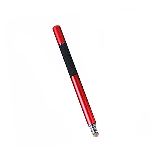 BELLIFFY Universeller Kapazitiver Touchscreen Stift 2 in 1 Stylus Pen Mit Und Faserspitze Kompatibel Mit Tablets Und Smartphones Rot von BELLIFFY