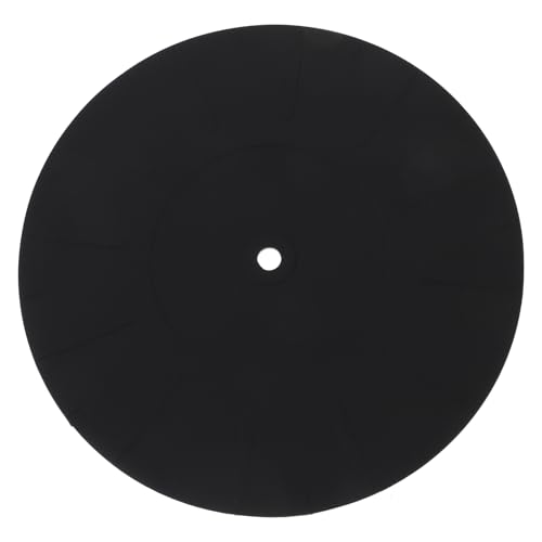 BELLIFFY Zubehör für Plattenspieler Blockflötenmatte Schallplatten Schutzmatte rutschfest Antistatisch Plattenspielermatte aus Vinyl Spielermatte Vinyl Schallplattenmatte Plattenspieler von BELLIFFY