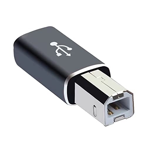 BELOWSYALER Langlebiger USB-C-Buchse auf MIDI-Adapter für MIDI-Elektro-Piano, elektrisches Schlagzeug-Scanner, Fax, MIDI-Adapter für MIDI-Drucker, Midi-Adapter, USB-C von BELOWSYALER