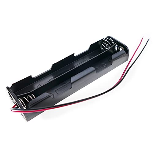 BeMatik - Längliche Batteriefach für 4 AA 1,5V LR6 von BEMATIK.COM