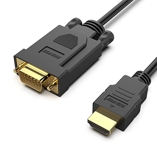 BENFEI HDMI zu VGA Konverter-Kabel 3M, Unidirektional HDMI zu VGA D-SUB 15 Pin M/M Unterstützung Volles 1080P Signal von HDMI Eingang Laptop HDTV zu VGA Ausgang Monitoren Projektor,Fernsehapparat von BENFEI