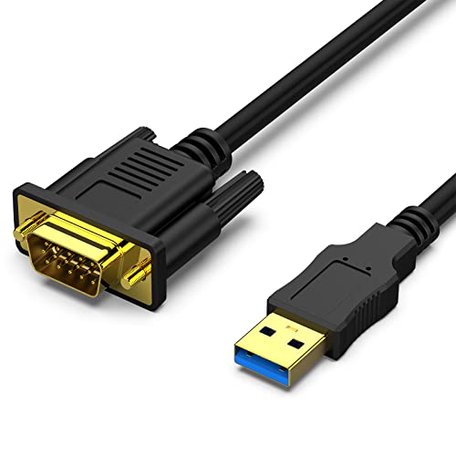 BENFEI USB auf VGA Kabel 1080p 1,8m, Unidirektional USB 3.0 auf VGA Adapter Kabel, hauptsächlich kompatibel mit Windows 11/10/8.1/8/7(Not for Mac) von BENFEI