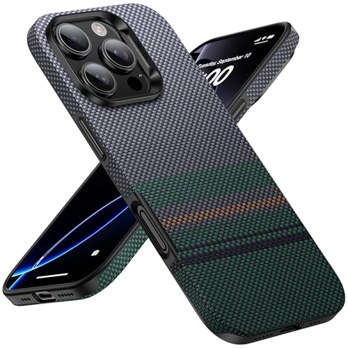 BENKS Handyhülle für iPhone 16 Pro Max Hülle für Magsafe, Aurora ArmorPro Stoßfest Case, Dupont Kevlar Aramidfaser Ultradünn Magnetische Schutzhülle mit Fusion Weaving von BENKS