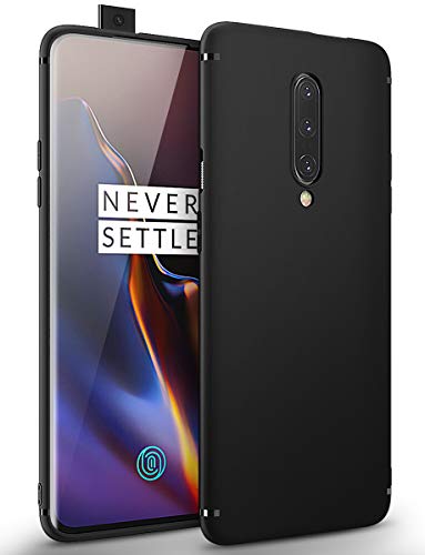 BENNALD Hülle für Oneplus 7 Pro Hülle, Soft Schutzhülle Case Cover - Premium TPU Tasche Handyhülle für Oneplus 7 Pro(Schwarz,Black) von BENNALD