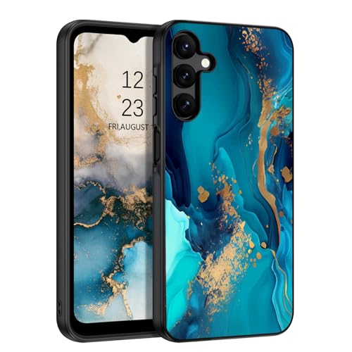 BENTOBEN für Samsung A15 Hülle, Handyhülle Samsung A15 Case Leuchten im Dunkeln Slim Fluoreszenz Gold Blau PC Schale mit TPU Bumper Kratzfest Schutzhülle Hülle für Samsung Galaxy A15 4G/5G von BENTOBEN