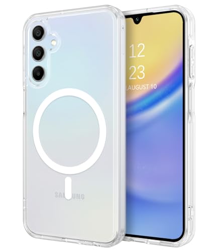 BENTOBEN für Samsung Galaxy A15 Hülle mit Mag-Safe, Clear Magnetische Handyhülle für Samsung Galaxy A15 mit Magnet Kabelloses Kratzfest Weiche Silikon Dünn Flexibel Schutzhülle, Transparent von BENTOBEN