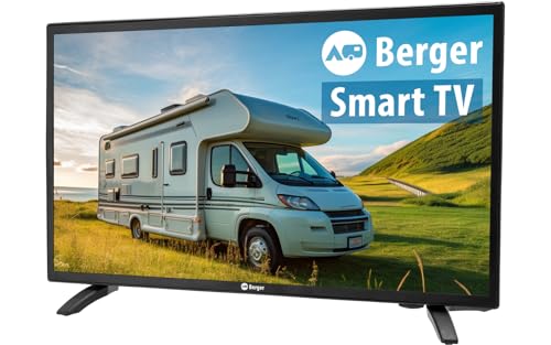 BERGER 12V Fernseher Wohnmobil Classiq 22" | Smart TV 12/24V Betrieb mit Triple Tuner, Bluetooth & WebOS | Camping Fernseher mit Lautsprecher & Full HD-Display | Ideal für Wohnwagen, LKW & Boot BERGER 12V Fernseher Wohnmobil Classiq 22" | Smart TV 12/24V Betrieb mit Triple Tuner, Bluetooth & WebOS | Camping Fernseher mit Lautsprecher & Full HD-Display | Ideal für Wohnwagen, LKW & Boot von BERGER