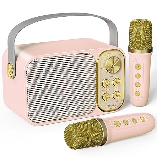 BESCOST Karaoke Maschine mit 2 Mikrofonen, Mini Karaoke Anlage mit 7 Stimmeffekten, tragbare Bluetooth Karaoke Lautsprecher für Kinder & Erwachsene, Perfekt für Partys, Geburtstage BESCOST Karaoke Maschine mit 2 Mikrofonen, Mini Karaoke Anlage mit 7 Stimmeffekten, tragbare Bluetooth Karaoke Lautsprecher für Kinder & Erwachsene, Perfekt für Partys, Geburtstage von BESCOST