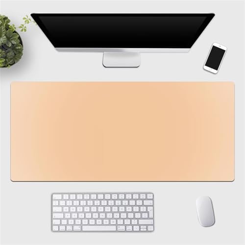 BESTORI Mauspad Gradient Schreibtisch Protector Matte wasserdicht Schreibtischschutz rutschfeste Mauspad für Gaming, Büro, Zuhause, Gelb 02, 100 x 50cm von BESTORI