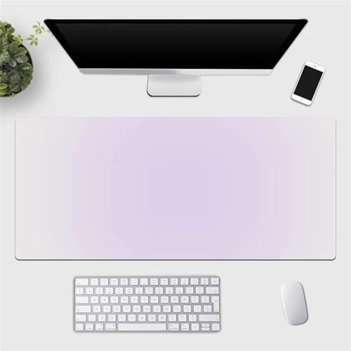 BESTORI Mauspad Gradient Schreibtisch Protector Matte wasserdicht Schreibtischschutz rutschfeste Mauspad für Gaming, Büro, Zuhause, Lila 01, 140 x 70cm von BESTORI