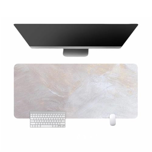 BESTORI Mauspad Wasserdicht Schreibtisch Protector Matte mit Ölgemälde-Stil Anti-Rutsch Gaming Tastatur Matte rutschfeste Mauspad für Büro, Zuhause, Stil 03, 70 x 35cm von BESTORI