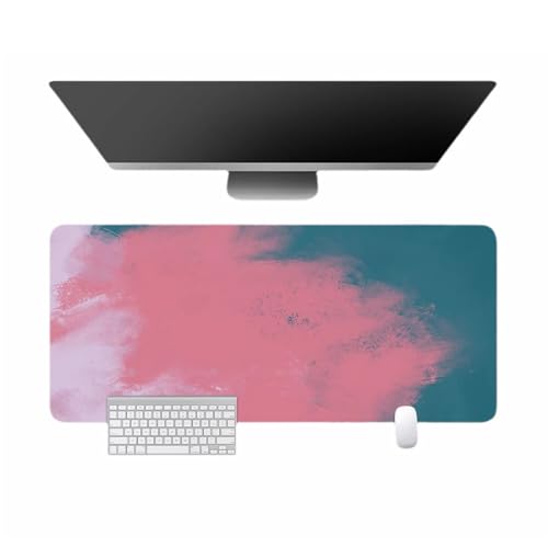 BESTORI Mauspad Wasserdicht Schreibtisch Protector Matte mit Ölgemälde-Stil Anti-Rutsch Gaming Tastatur Matte rutschfeste Mauspad für Büro, Zuhause, Stil 09, 120 x 60cm von BESTORI