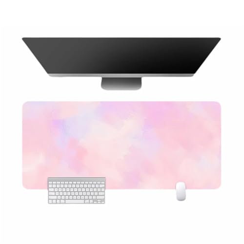 BESTORI Mauspad Wasserdicht Schreibtisch Protector Matte mit Ölgemälde-Stil Anti-Rutsch Gaming Tastatur Matte rutschfeste Mauspad für Büro, Zuhause, Stil 12, 80 x 40cm von BESTORI