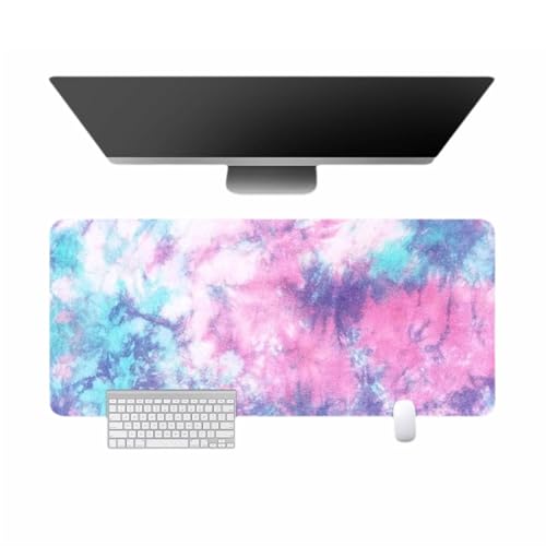 BESTORI Mauspad Wasserdicht Schreibtisch Protector Matte mit Ölgemälde-Stil Anti-Rutsch Gaming Tastatur Matte rutschfeste Mauspad für Büro, Zuhause, Stil 18, 100 x 50cm von BESTORI