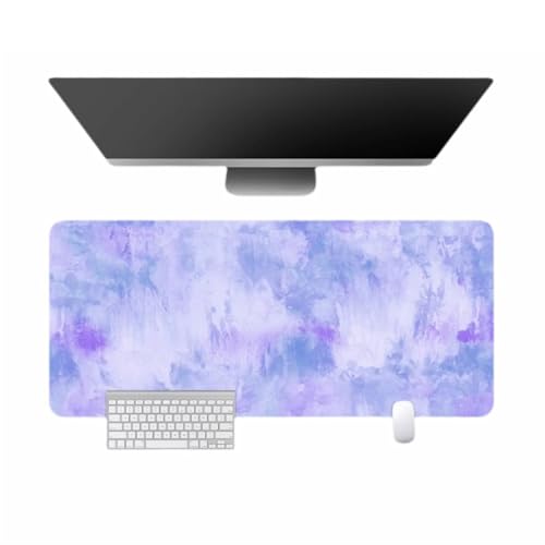 BESTORI Mauspad Wasserdicht Schreibtisch Protector Matte mit Ölgemälde-Stil Anti-Rutsch Gaming Tastatur Matte rutschfeste Mauspad für Büro, Zuhause, Stil 21, 100 x 50cm von BESTORI