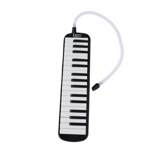 BESTonZON 32 Instrumente Für Kinder Musikinstrumente Für Erwachsene Drehleier-instrument Musical Orgel Tastatur Kinderklavier Elektronisches Klavierspielzeug Klaviertastatur Pianika Black von BESTonZON