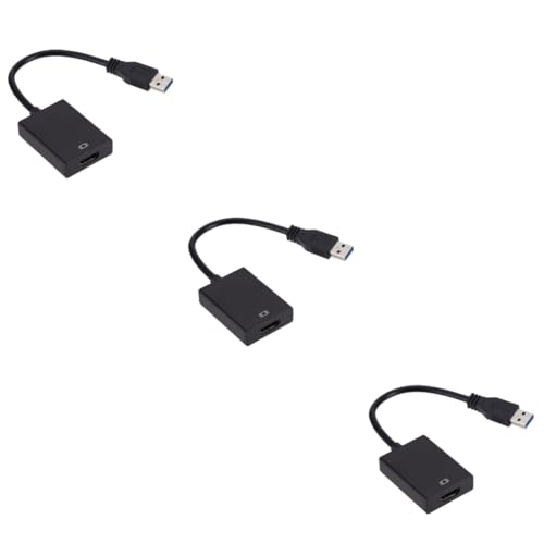 BESTonZON 3St Monitor Adapter Pmonitor-Adapter USB-Monitoradapter Multi-Screen-Anzeigeadapter USB zu Kabel usb3.0 zu Adapter usb3.0 zu konverter USB zu Adapter Adapterkabel 1080p von BESTonZON