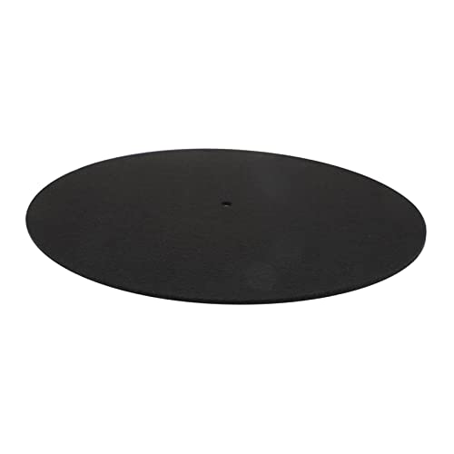 BESTonZON Ersatz Drehteller Matte Filz Plattenspielkissen Für Plattenspieler Schwarze Dicke Slipmat Disc Schutzmatte Für Vinylplatten von BESTonZON