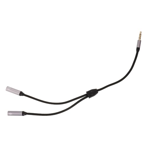 BESTonZON Kopfhörer-adapterkabel Audiokonverterkabel Kopfhörer-Splitter Audiokabel Stecker Auf Buchse Mikrofonkabel Headset-Splitter Audiokabel Für Lautsprecher Y Splitterkabel Kupfer von BESTonZON