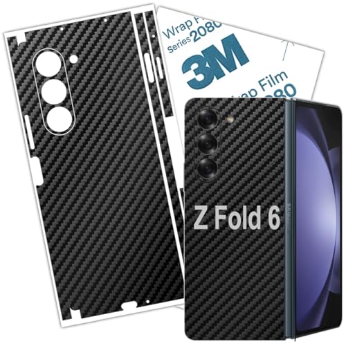 Z Fold 6 Skin Wrap 3M Film Schutzglas 2024 Galaxy Z Fold 6 Skin Carbon Fiber (Kohlefaser) von BETXELL