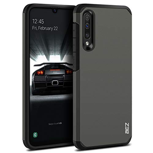 BEZ Samsung Galaxy A50 Hülle, Samsung A30s Hülle, Handyhülle Tasche Stoßfestes Kompatibel für Samsung A50 / A30s, [Heavy Duty Serie] Outdoor Dual Layer Armor Case Handy Schutzhülle Robuste, Grau von BEZ