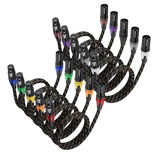 XLR-Kabel, XLR-Mikrofonkabel, 91 cm, Mikrofonkabel für Mikrofone, Mixer und Lautsprechersysteme von BEZOKABEL