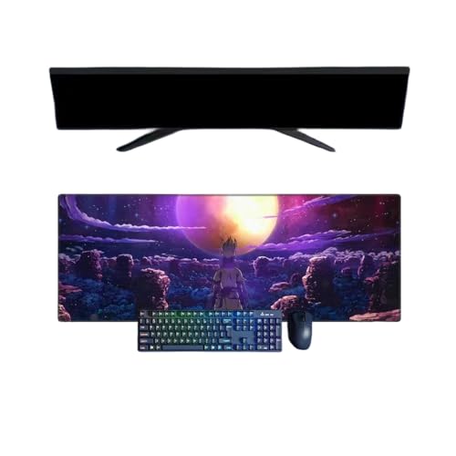 BFDREAM Dr.Stone Anime Mauspad XXL Multifunktion Gaming 800 x 300 mm Mauspad Gaming-Tastatur wasserdicht und 3 mm rutschfeste Gummibasis strukturierte Oberfläche von BFDREAM