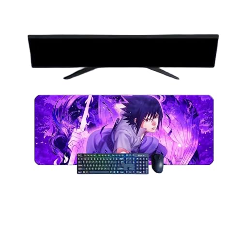 BFDREAM Uchiha Sasuke Tapis de Souris XXL, 800x300mm, Tapis de Souris Clavier Gaming imperméable et 3mm Base en Caoutchouc antidérapant Surface Texturée von BFDREAM