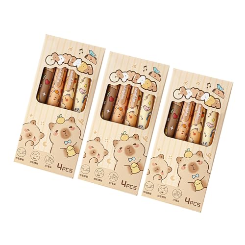 12Pcs Cartoon Löschbaren Stift Nachfüllbare Versenkbare Löschbaren Stift Für Frauen Student Schreiben Feststellend Journaling von BFLKY