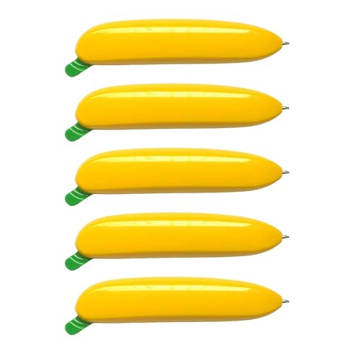 5Pcs Realistische Banana Förmigen Stift Druckkugelschreiber Glatt Zu Schreiben Strumpf Füllstoffe Für Studenten Schreiben Zur Kenntnis von BFLKY