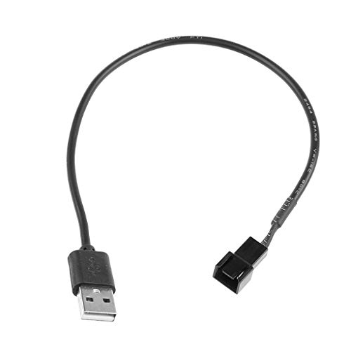 BFLKY PWM Lüfter 5 V USB 2.0 A Stecker Auf 3-Pin Stecker PC Lüfter Netzteil Anschlusskabel 22 AWG 1 Auf 1 Wege 32 cm von BFLKY