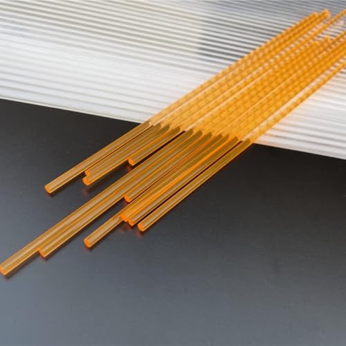 Acrylstäbchen mischen. 50 Stück Acryl-Lollipop-Sticks, mehrere Farben Acryl-Rundstäbe, Süßigkeiten-Kuchen-Dekorationssticks, 4-8-Zoll-Cake-Pop-Sticks(Orange,3x100mm) von BFNDSSEOU