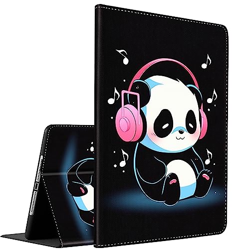 Hülle für iPad 10.2 9. / 8. / 7. Generation (Modell 2021/2020/2019) 10,2 Zoll, iPad Air 3 Hülle/10,5 Zoll Pro, Multi-Winkel Smart Stand Cover Auto Sleep/Wake, niedlicher Panda von BFRKXOCK